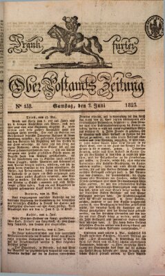 Frankfurter Ober-Post-Amts-Zeitung Samstag 7. Juni 1823