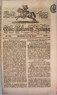 Frankfurter Ober-Post-Amts-Zeitung Samstag 14. Juni 1823