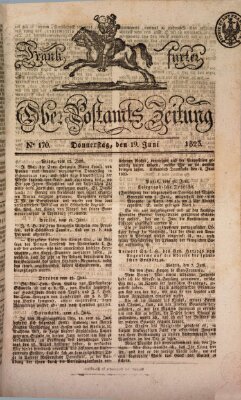 Frankfurter Ober-Post-Amts-Zeitung Donnerstag 19. Juni 1823