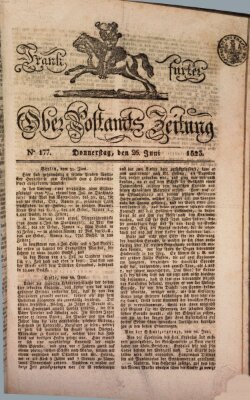 Frankfurter Ober-Post-Amts-Zeitung Donnerstag 26. Juni 1823