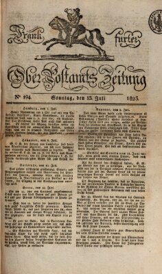 Frankfurter Ober-Post-Amts-Zeitung Sonntag 13. Juli 1823