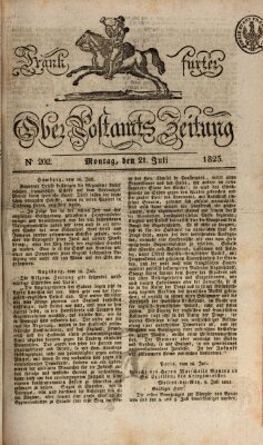 Frankfurter Ober-Post-Amts-Zeitung Montag 21. Juli 1823