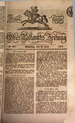 Frankfurter Ober-Post-Amts-Zeitung Samstag 26. Juli 1823