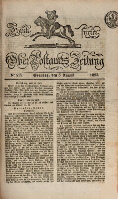 Frankfurter Ober-Post-Amts-Zeitung Sonntag 3. August 1823