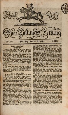 Frankfurter Ober-Post-Amts-Zeitung Dienstag 5. August 1823