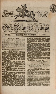 Frankfurter Ober-Post-Amts-Zeitung Sonntag 10. August 1823