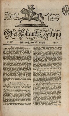 Frankfurter Ober-Post-Amts-Zeitung Mittwoch 13. August 1823