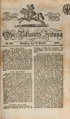 Frankfurter Ober-Post-Amts-Zeitung Dienstag 19. August 1823