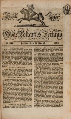 Frankfurter Ober-Post-Amts-Zeitung Freitag 22. August 1823