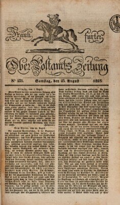 Frankfurter Ober-Post-Amts-Zeitung Samstag 23. August 1823