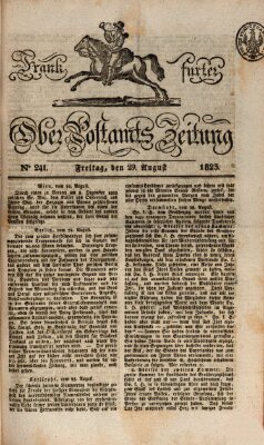 Frankfurter Ober-Post-Amts-Zeitung Freitag 29. August 1823