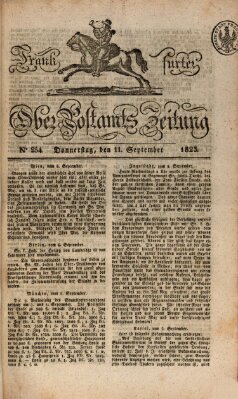 Frankfurter Ober-Post-Amts-Zeitung Donnerstag 11. September 1823