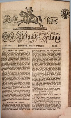 Frankfurter Ober-Post-Amts-Zeitung Mittwoch 8. Oktober 1823