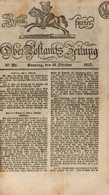 Frankfurter Ober-Post-Amts-Zeitung Sonntag 12. Oktober 1823