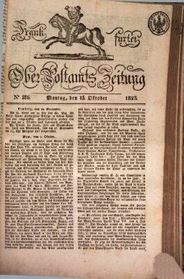 Frankfurter Ober-Post-Amts-Zeitung Montag 13. Oktober 1823