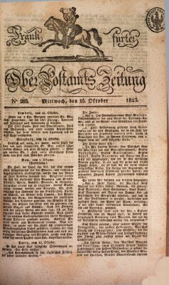 Frankfurter Ober-Post-Amts-Zeitung Mittwoch 15. Oktober 1823