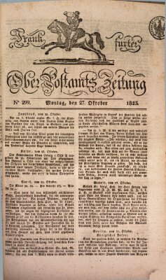 Frankfurter Ober-Post-Amts-Zeitung Montag 27. Oktober 1823