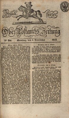 Frankfurter Ober-Post-Amts-Zeitung Samstag 1. November 1823