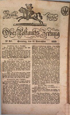 Frankfurter Ober-Post-Amts-Zeitung Sonntag 16. November 1823