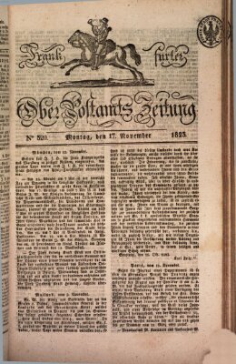 Frankfurter Ober-Post-Amts-Zeitung Montag 17. November 1823