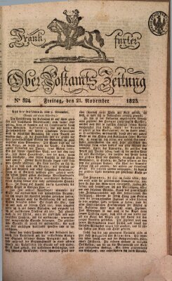 Frankfurter Ober-Post-Amts-Zeitung Freitag 21. November 1823