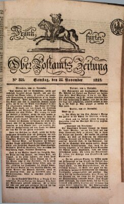 Frankfurter Ober-Post-Amts-Zeitung Samstag 22. November 1823