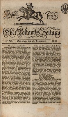 Frankfurter Ober-Post-Amts-Zeitung Sonntag 23. November 1823