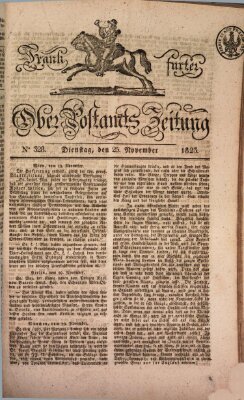 Frankfurter Ober-Post-Amts-Zeitung Dienstag 25. November 1823