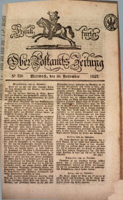 Frankfurter Ober-Post-Amts-Zeitung Mittwoch 26. November 1823