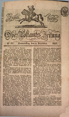 Frankfurter Ober-Post-Amts-Zeitung Donnerstag 4. Dezember 1823