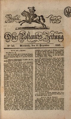 Frankfurter Ober-Post-Amts-Zeitung Mittwoch 10. Dezember 1823