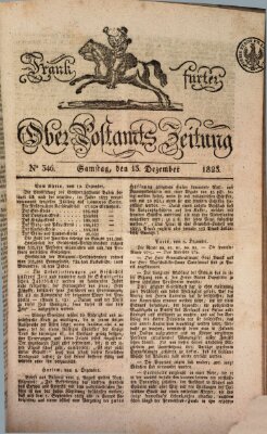 Frankfurter Ober-Post-Amts-Zeitung Samstag 13. Dezember 1823