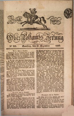 Frankfurter Ober-Post-Amts-Zeitung Samstag 20. Dezember 1823