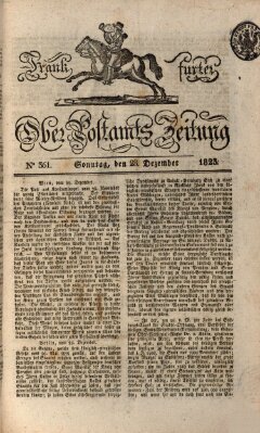 Frankfurter Ober-Post-Amts-Zeitung Sonntag 28. Dezember 1823