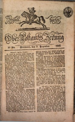 Frankfurter Ober-Post-Amts-Zeitung Mittwoch 31. Dezember 1823