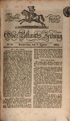 Frankfurter Ober-Post-Amts-Zeitung Donnerstag 15. Januar 1824