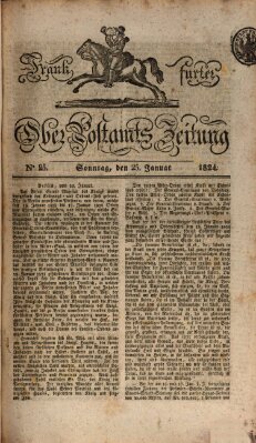 Frankfurter Ober-Post-Amts-Zeitung Sonntag 25. Januar 1824