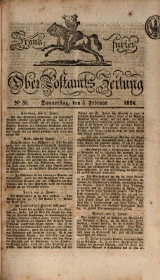 Frankfurter Ober-Post-Amts-Zeitung Donnerstag 5. Februar 1824