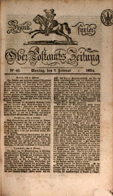 Frankfurter Ober-Post-Amts-Zeitung Montag 9. Februar 1824