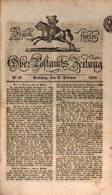 Frankfurter Ober-Post-Amts-Zeitung Samstag 28. Februar 1824