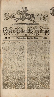 Frankfurter Ober-Post-Amts-Zeitung Donnerstag 25. März 1824