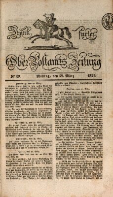 Frankfurter Ober-Post-Amts-Zeitung Montag 29. März 1824