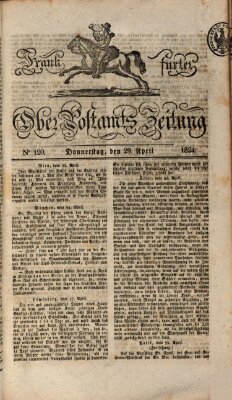 Frankfurter Ober-Post-Amts-Zeitung Donnerstag 29. April 1824