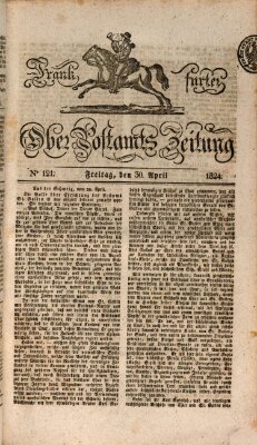 Frankfurter Ober-Post-Amts-Zeitung Freitag 30. April 1824