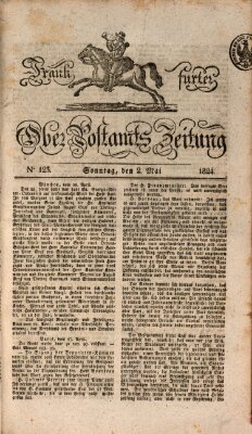 Frankfurter Ober-Post-Amts-Zeitung Sonntag 2. Mai 1824