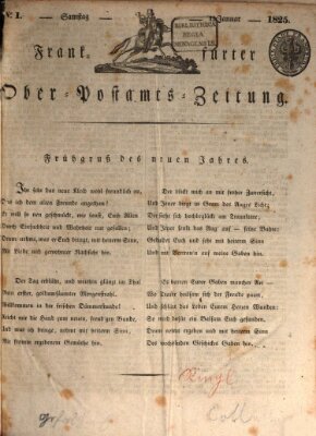 Frankfurter Ober-Post-Amts-Zeitung Samstag 1. Januar 1825