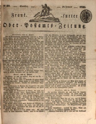 Frankfurter Ober-Post-Amts-Zeitung Samstag 29. Januar 1825