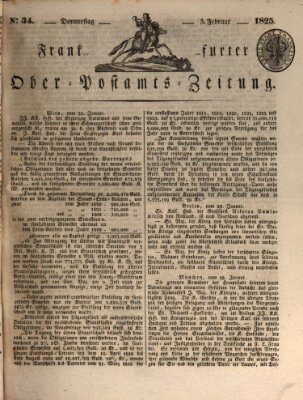 Frankfurter Ober-Post-Amts-Zeitung Donnerstag 3. Februar 1825