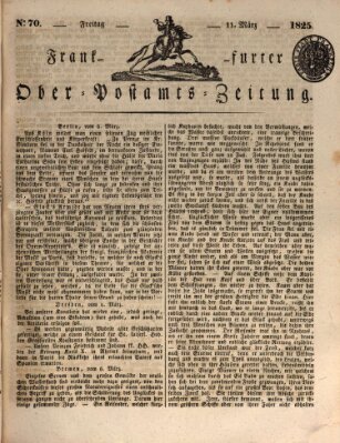 Frankfurter Ober-Post-Amts-Zeitung Freitag 11. März 1825