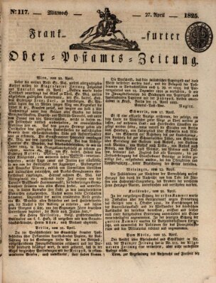 Frankfurter Ober-Post-Amts-Zeitung Mittwoch 27. April 1825